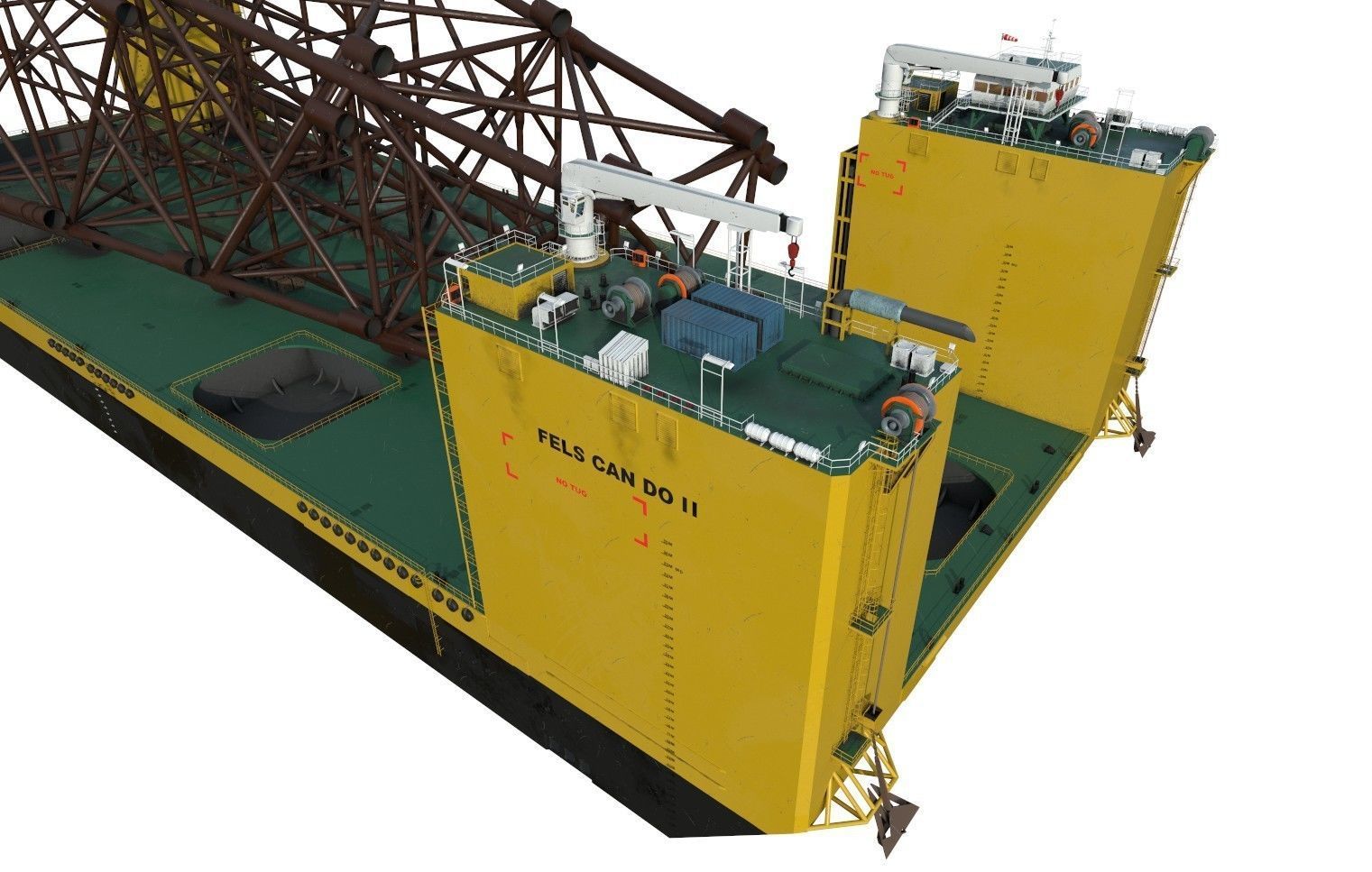 Heavy Lift Carriers barge Low-poly 3D model_18