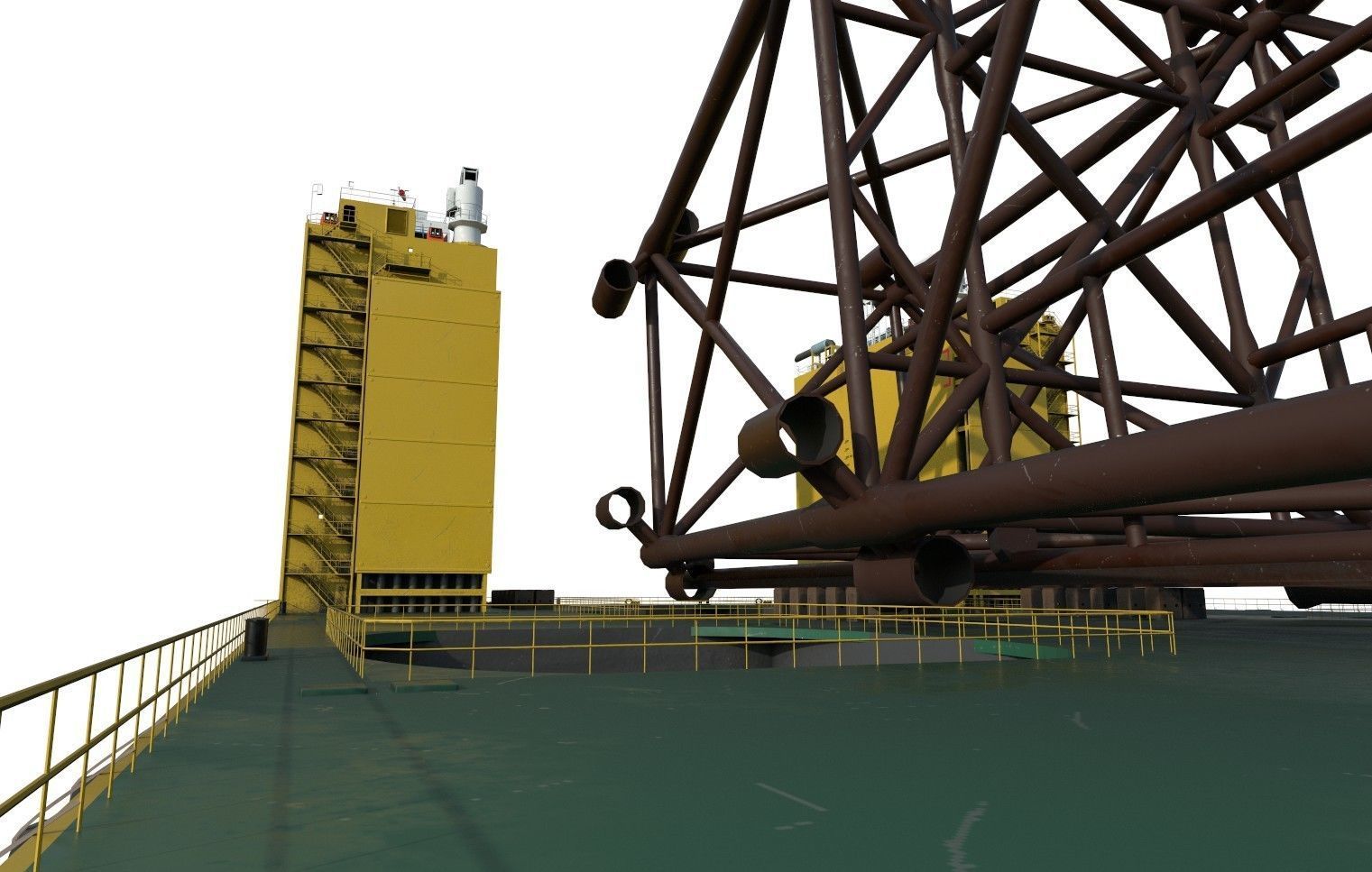 Heavy Lift Carriers barge Low-poly 3D model_14