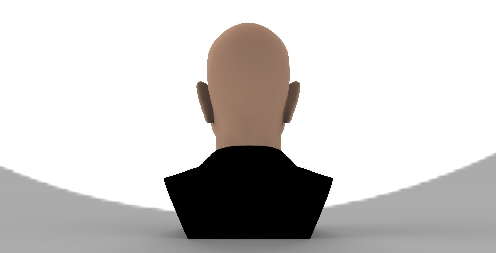 Jeff Bezos bust ready for full color 3D printing 3D print model_5