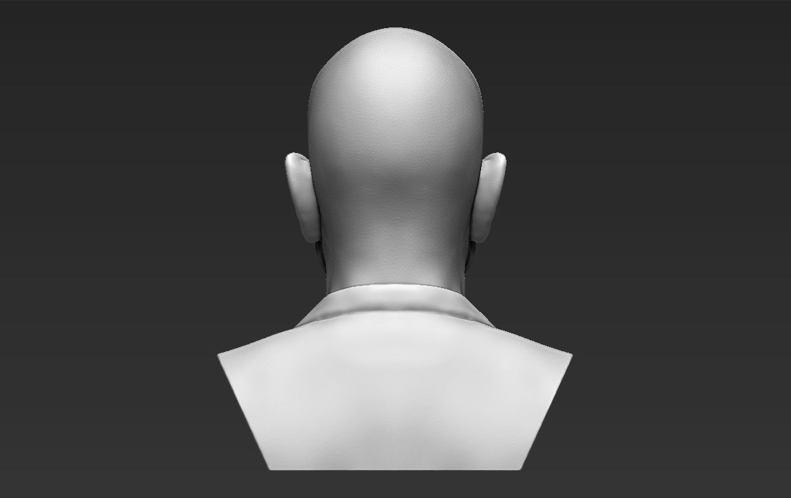 Jeff Bezos bust ready for full color 3D printing 3D print model_29