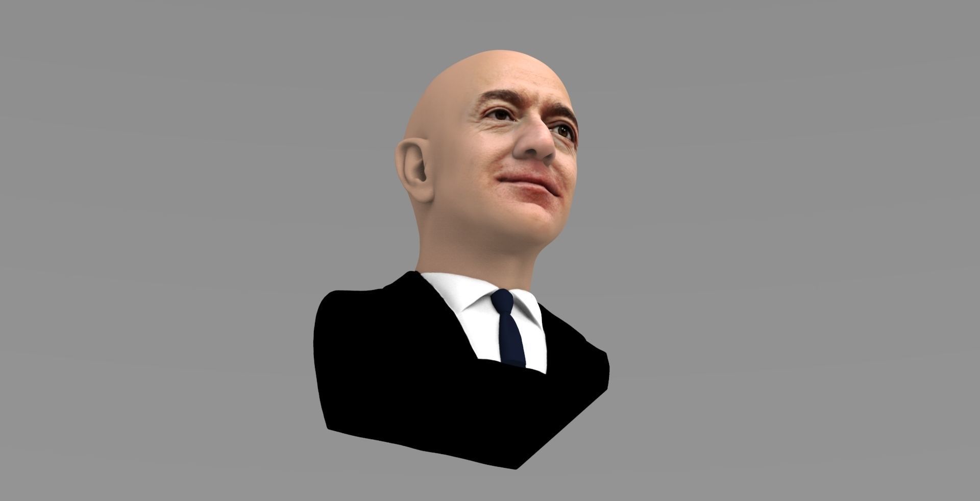 Jeff Bezos bust ready for full color 3D printing 3D print model_15