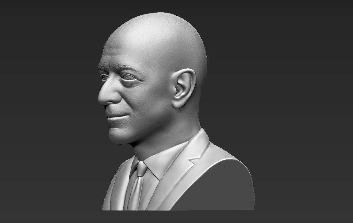 Jeff Bezos bust ready for full color 3D printing 3D print model_26