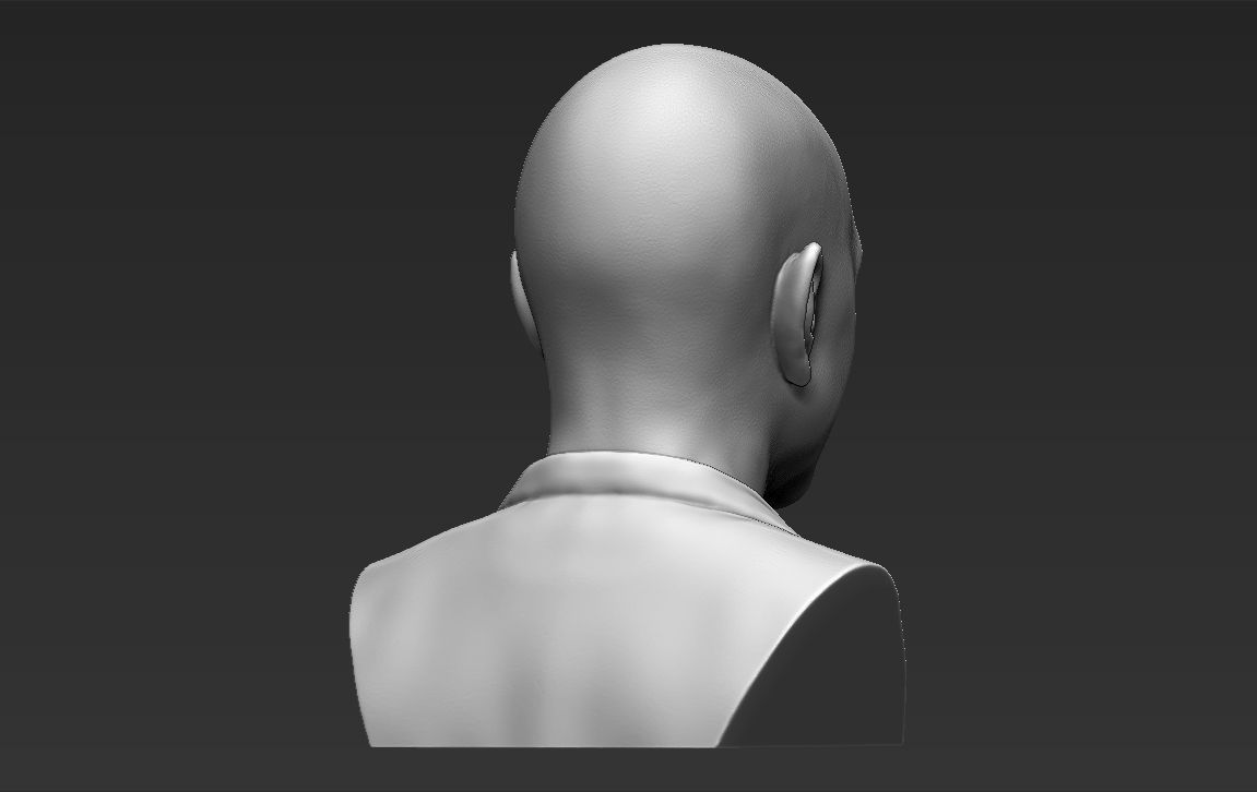 Jeff Bezos bust ready for full color 3D printing 3D print model_30