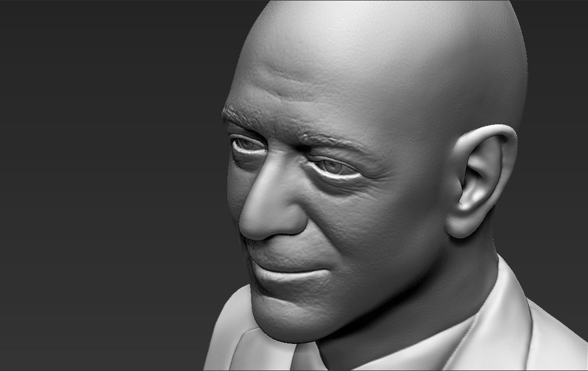 Jeff Bezos bust ready for full color 3D printing 3D print model_46