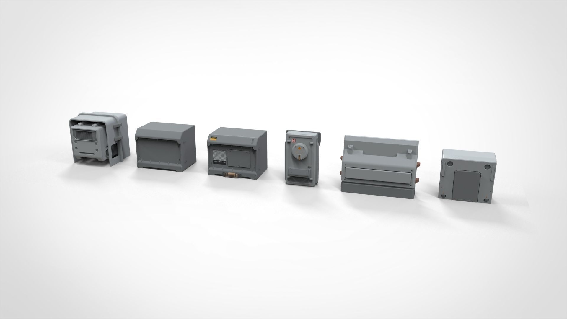 Sci-Fi architecture Elements collection 21 3D model_8