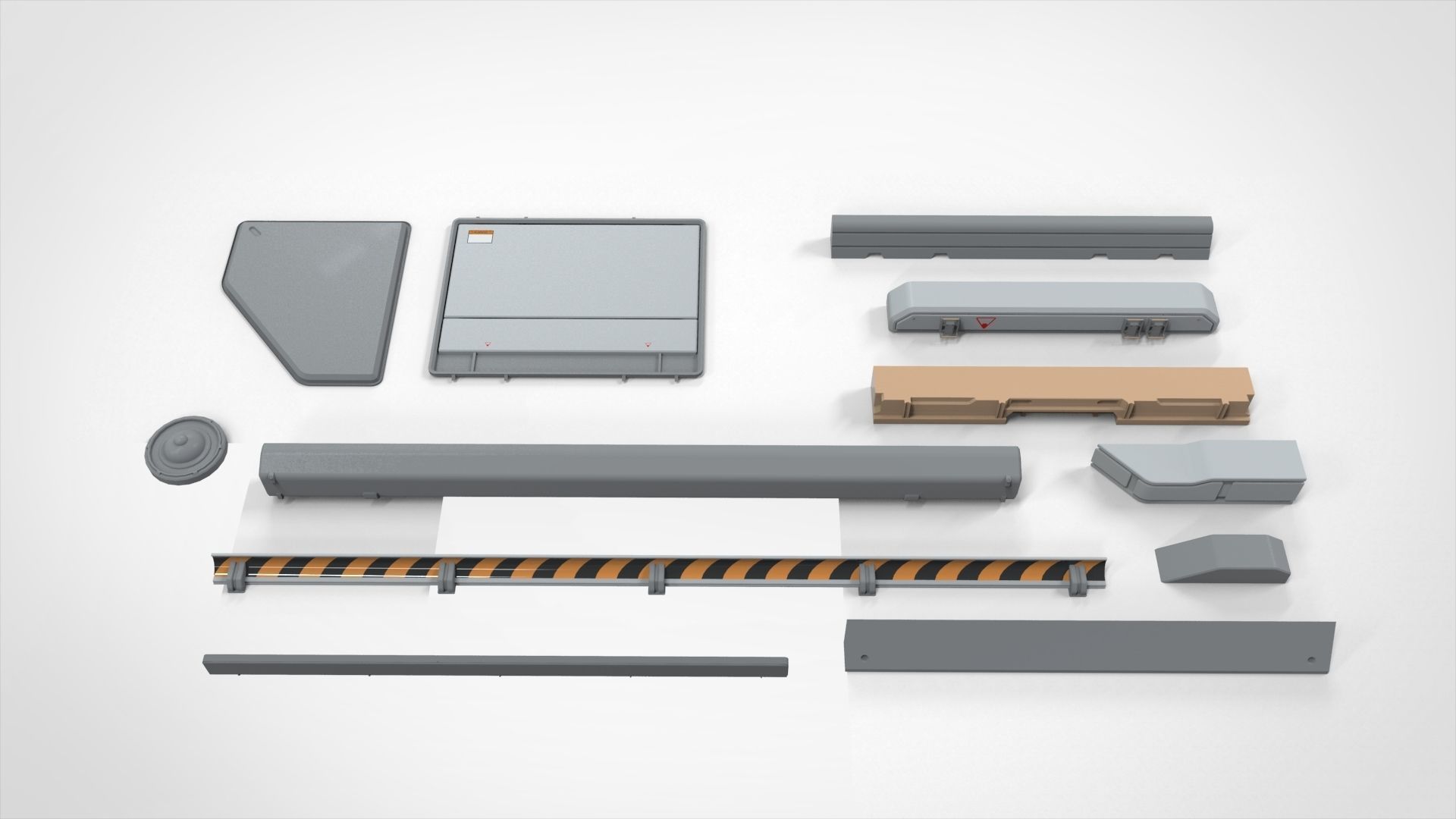 Sci-Fi architecture Elements collection 21 3D model_12