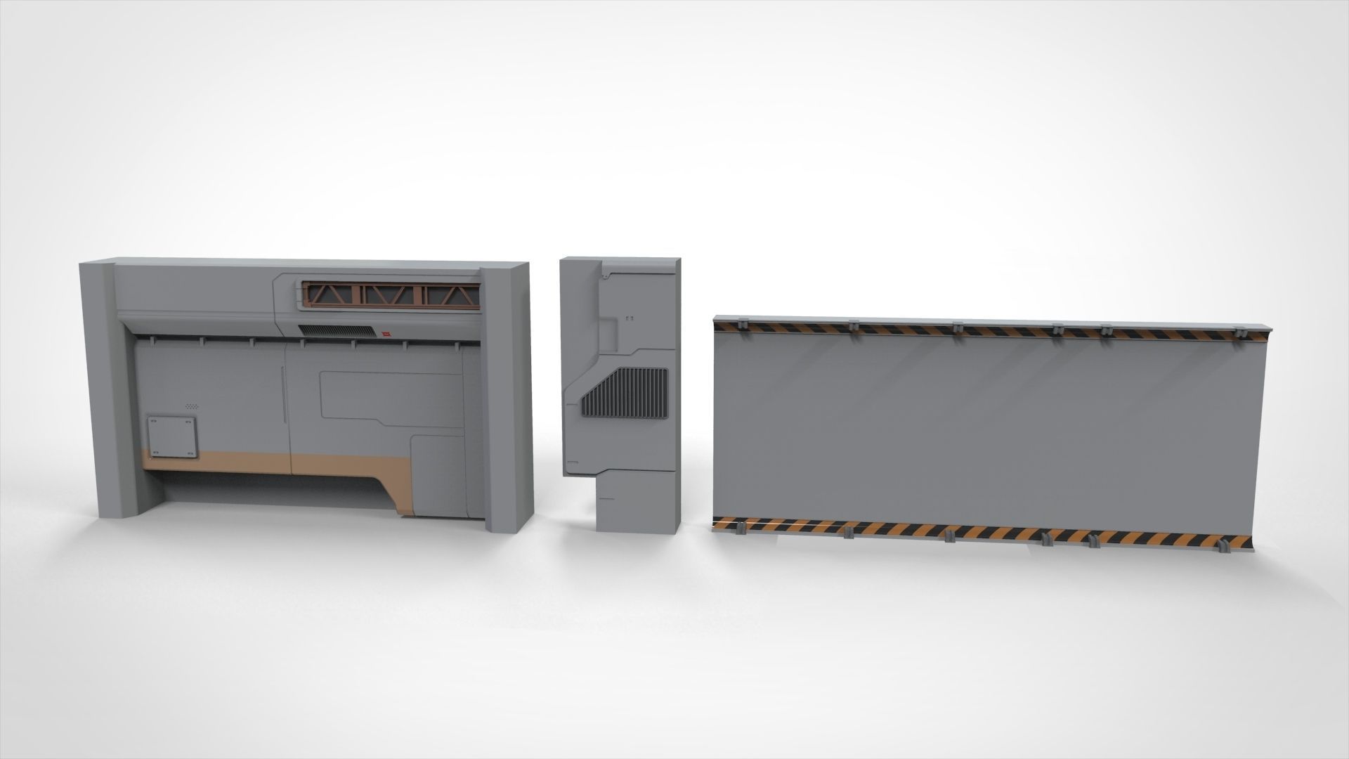 Sci-Fi architecture Elements collection 21 3D model_14