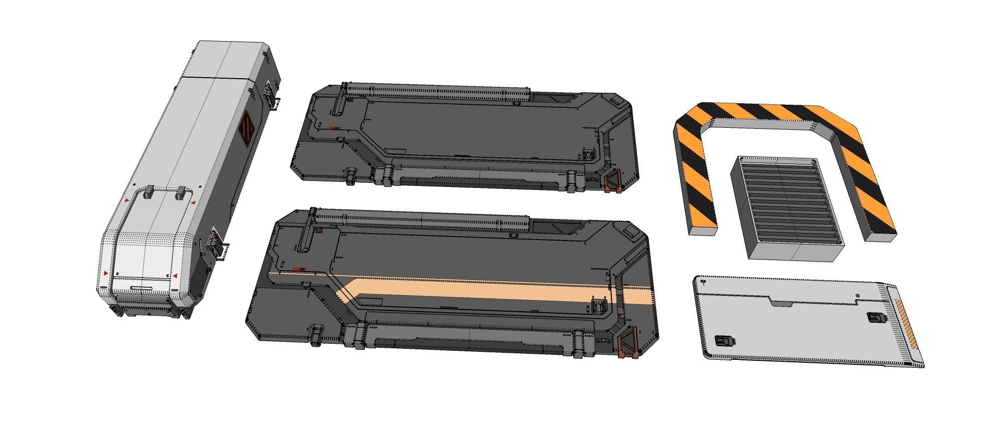 Sci-Fi architecture Elements collection 21 3D model_18