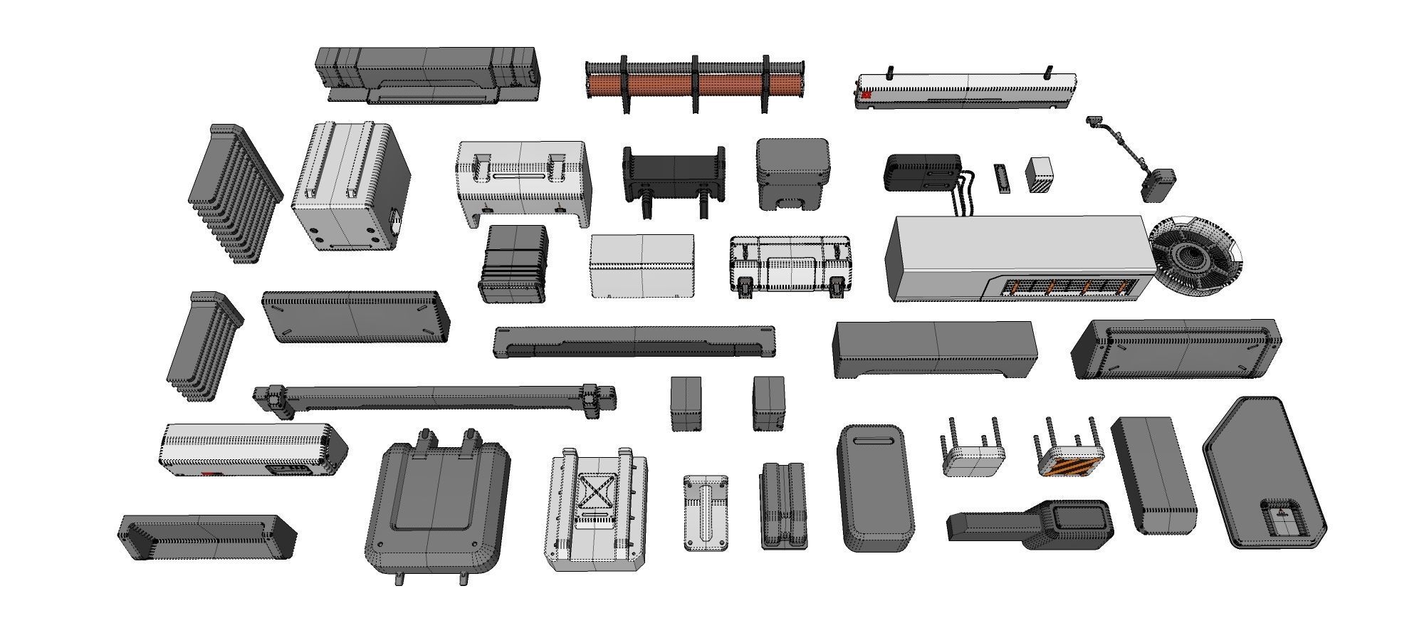 Sci-Fi architecture Elements collection 21 3D model_25
