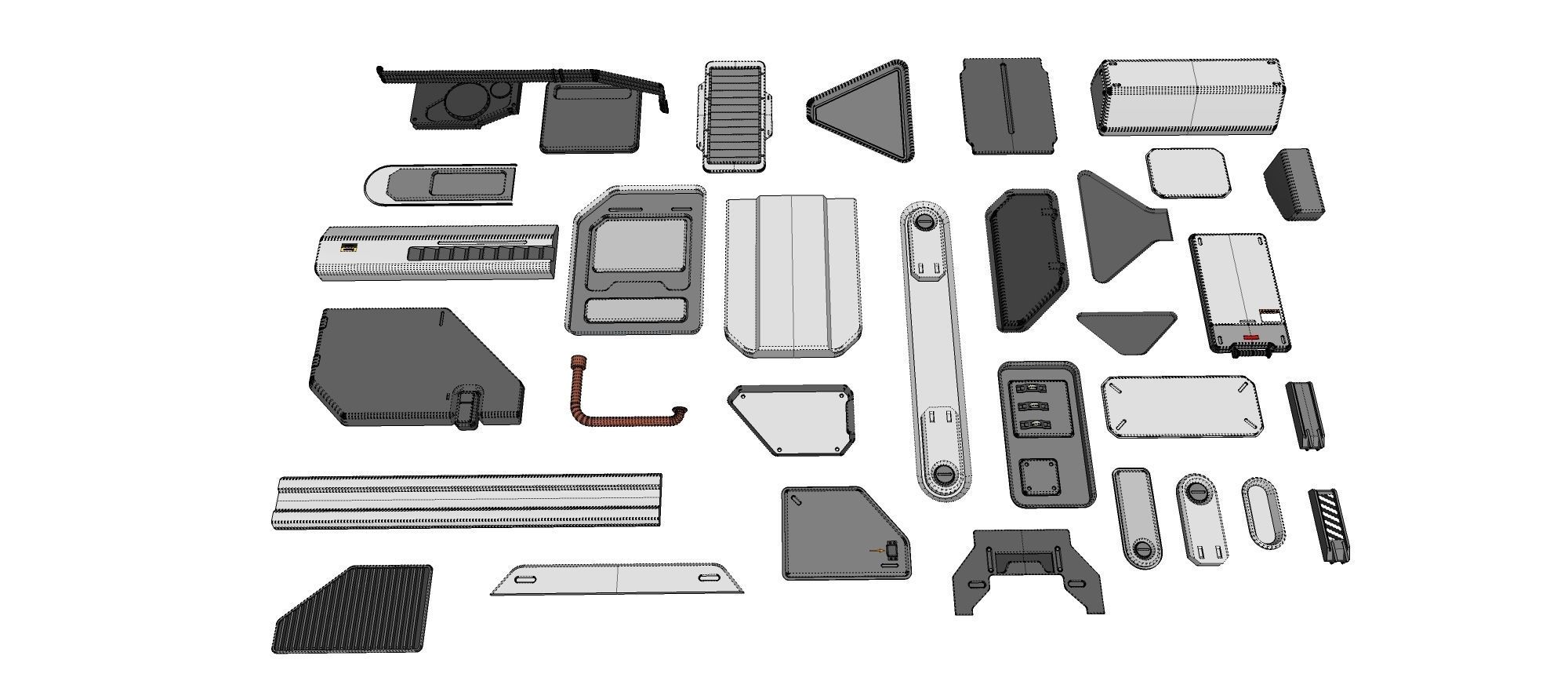 Sci-Fi architecture Elements collection 21 3D model_27
