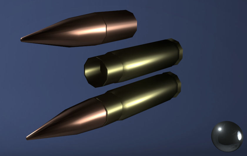 Futuristic Assault Rifle Low-poly 3D model_12