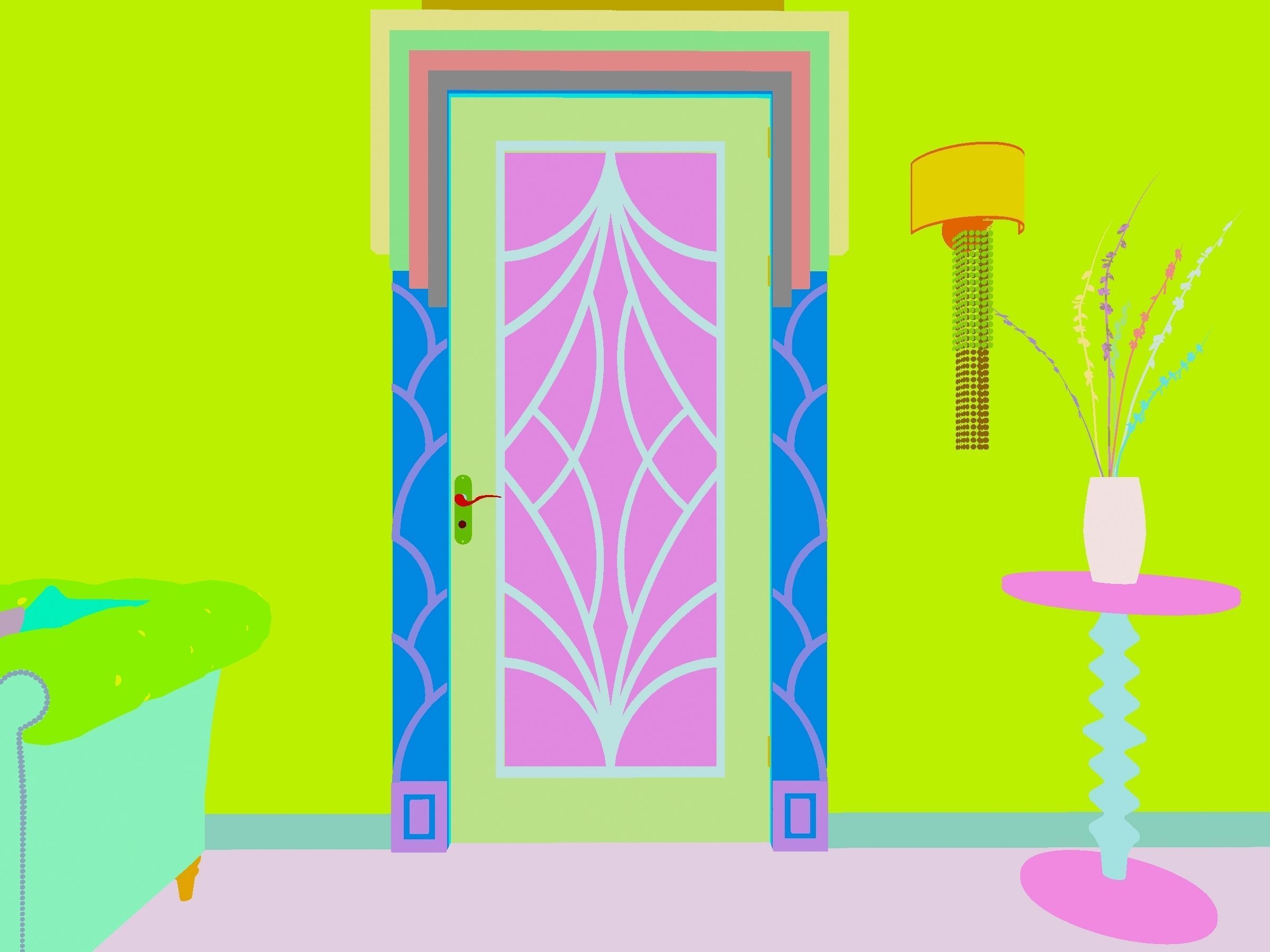 DOOR MODERN 5 3D model_5