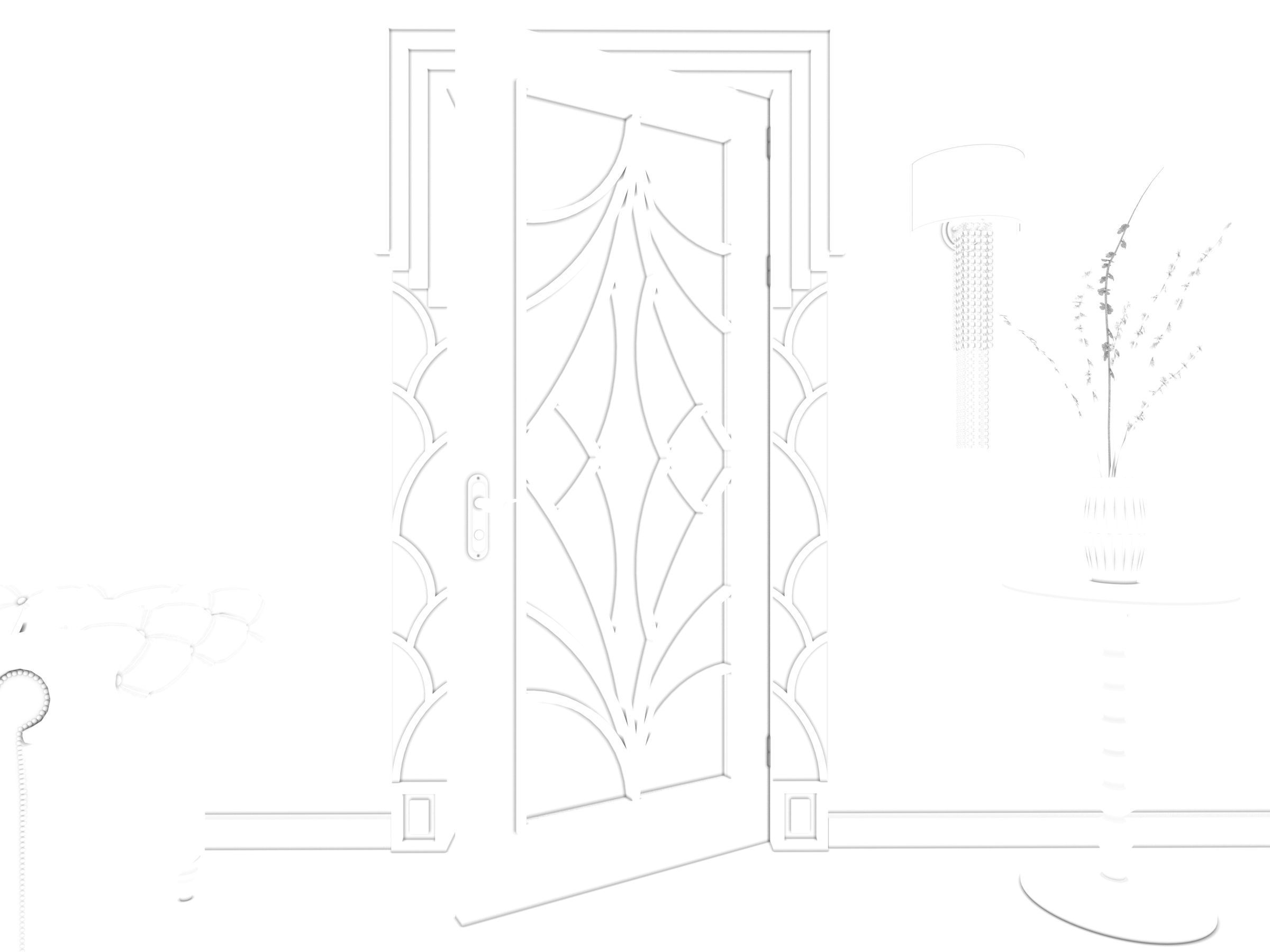 DOOR MODERN 5 3D model_2