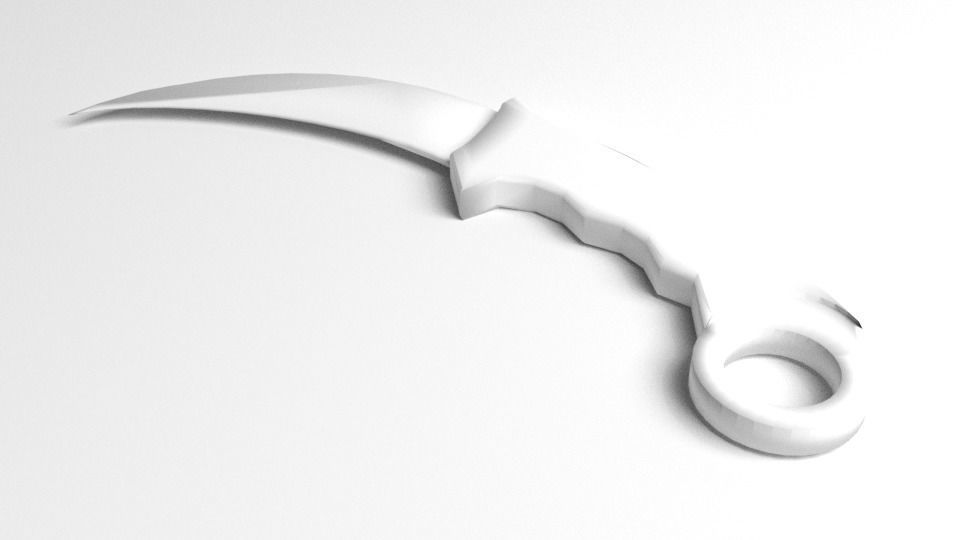 Karambit Knife 1 3D model_4