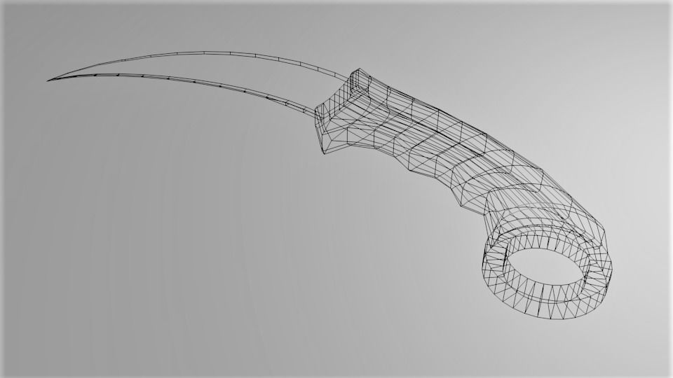 Karambit Knife 1 3D model_5