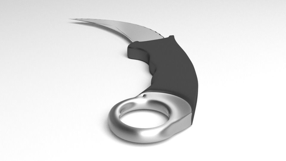 Karambit Knife 1 3D model_3