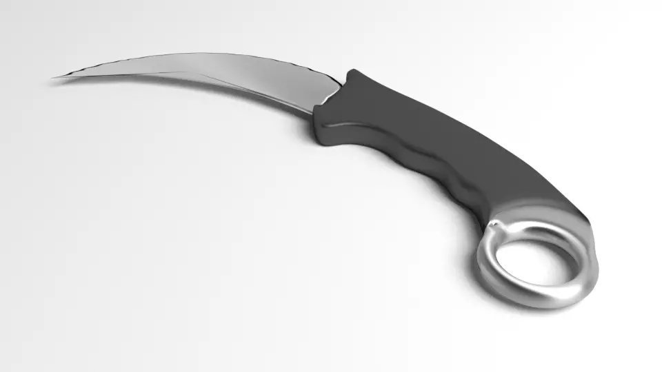 Karambit Knife 1 3D model_0