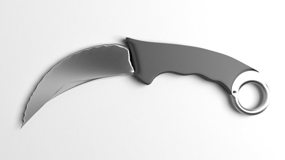 Karambit Knife 1 3D model_2