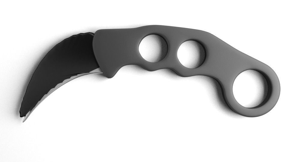 Karambit Knife 2 3D model_2