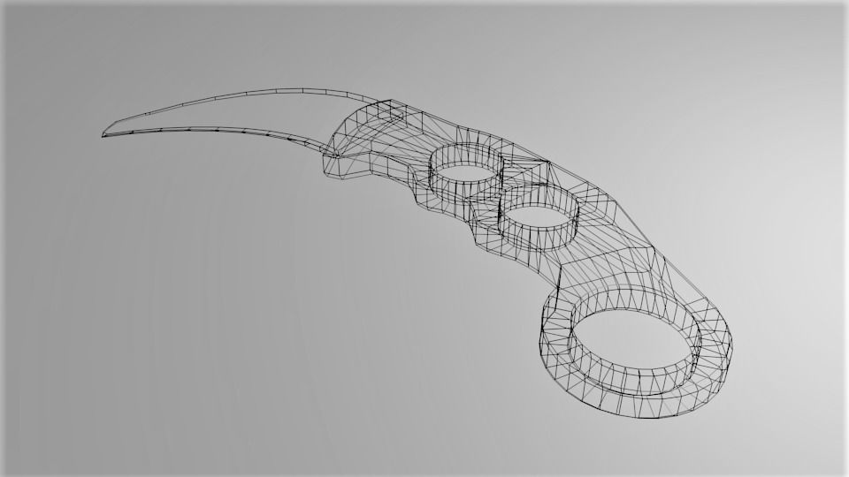 Karambit Knife 2 3D model_5