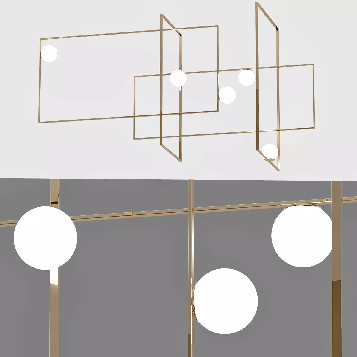 Mondrian Glass Ceiling by Venicem 3D model_0