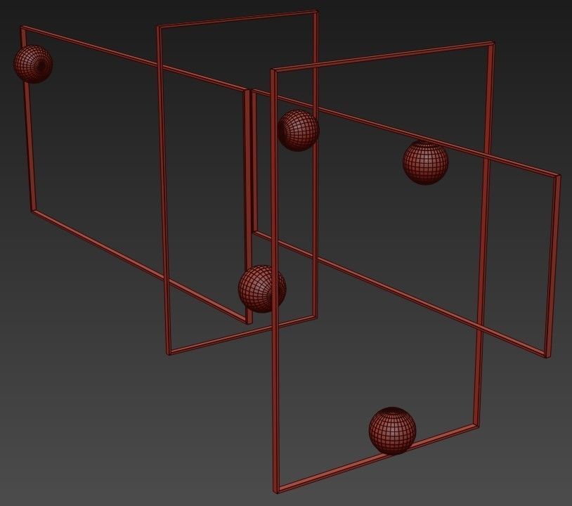 Mondrian Glass Ceiling by Venicem 3D model_5