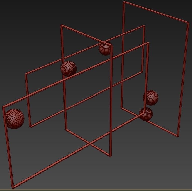 Mondrian Glass Ceiling by Venicem 3D model_2