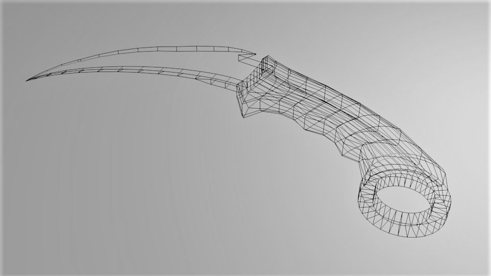 Karambit Knife 5 3D model_5