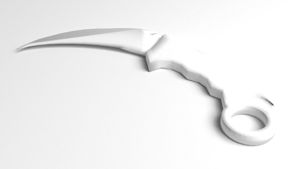 Karambit Knife 5 3D model_4