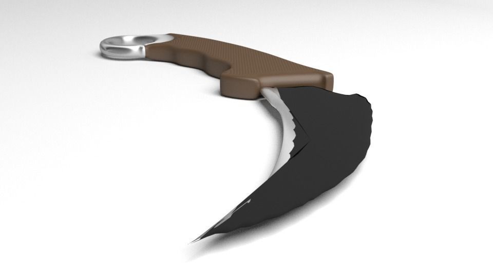 Karambit Knife 5 3D model_3