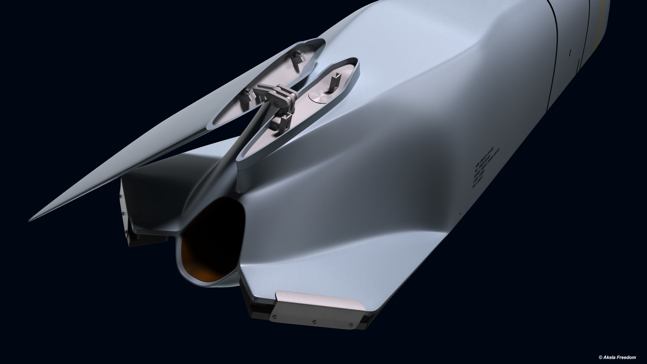 AGM-158 Missile 3D model_9