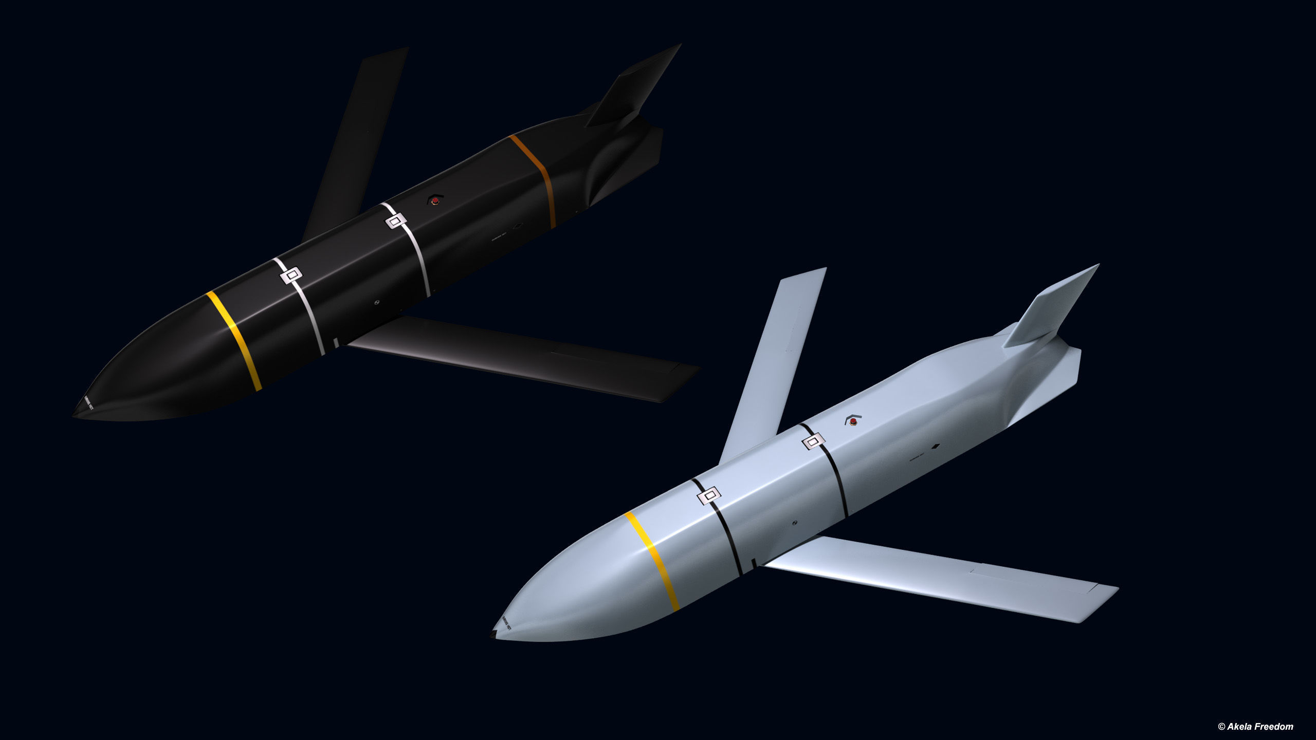 AGM-158 Missile 3D model_6