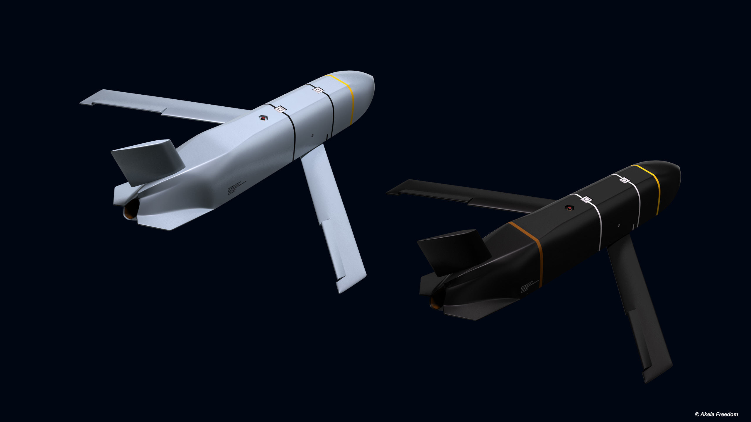 AGM-158 Missile 3D model_8
