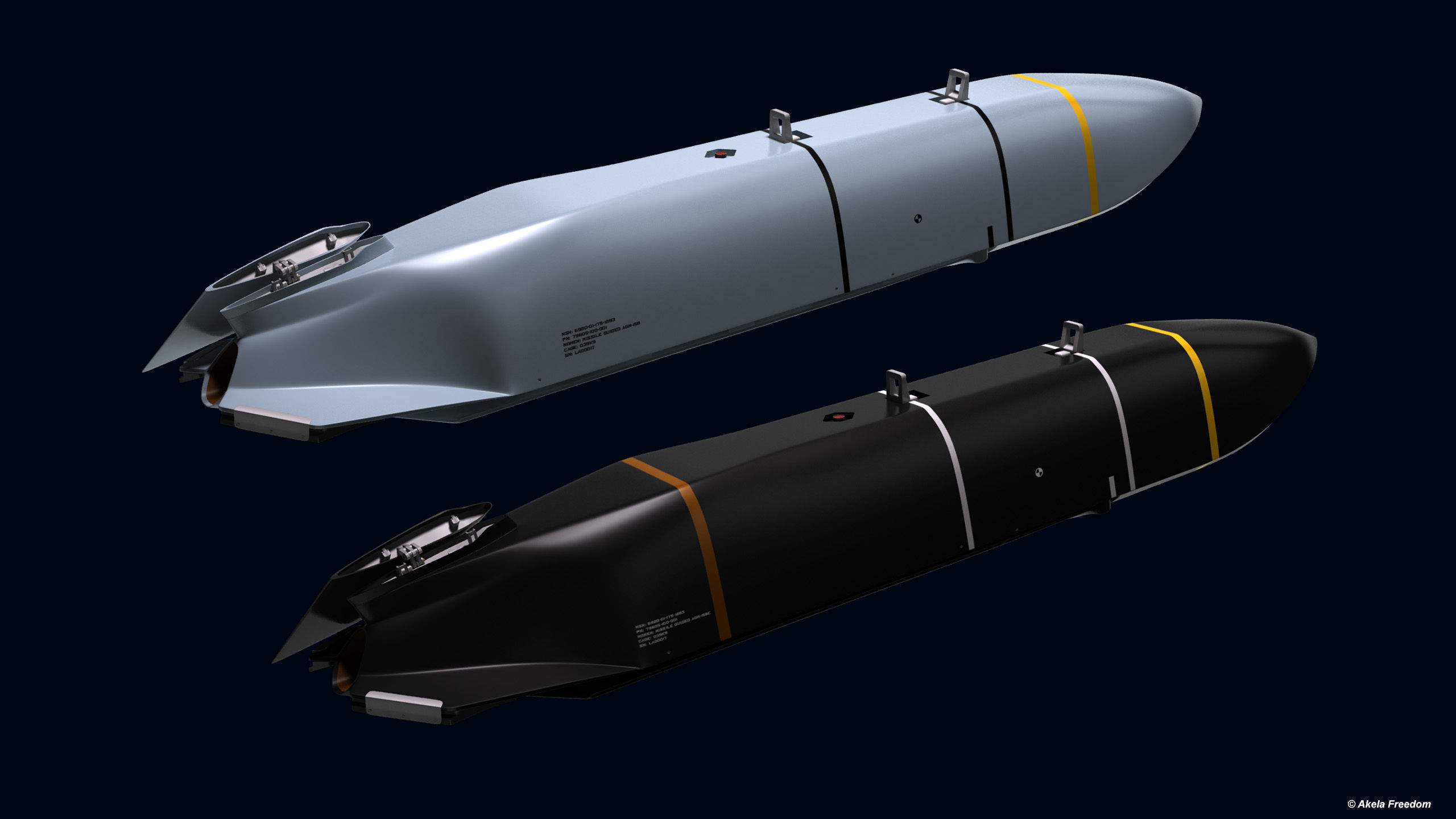 AGM-158 Missile 3D model_4