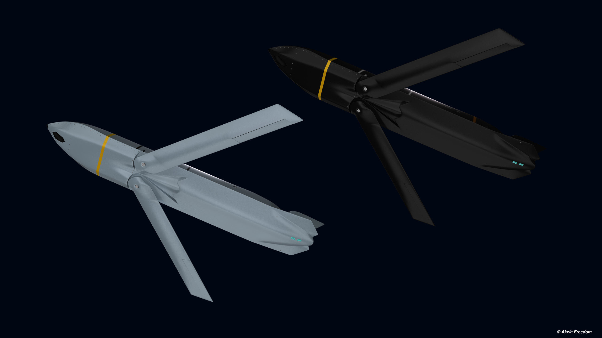 AGM-158 Missile 3D model_7