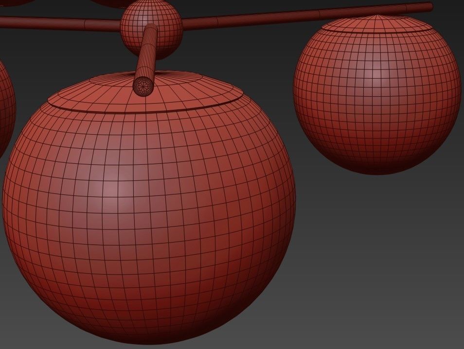 Modern Flush Mount Lighting 3D model_7