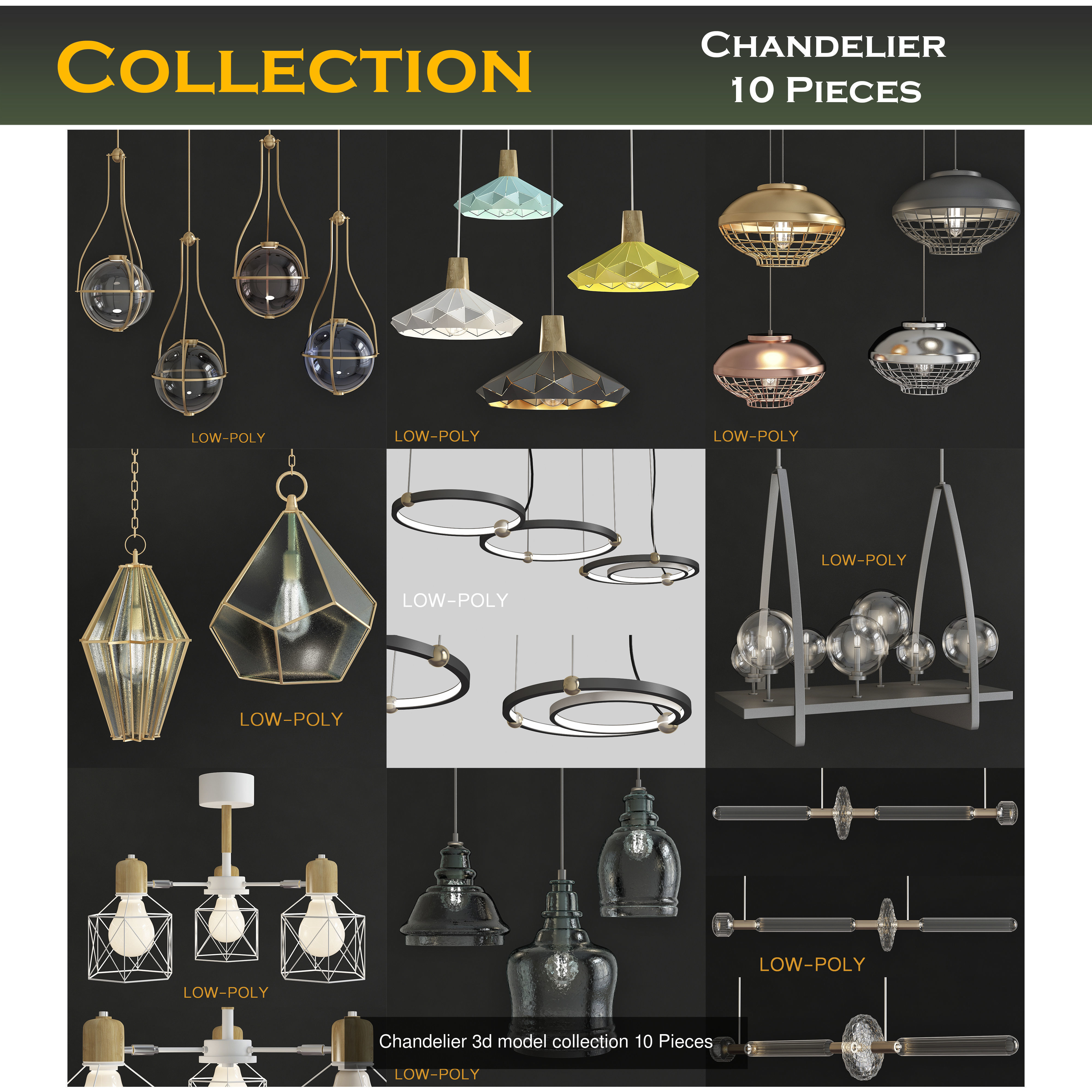 chandelier collection 100 3d models  _7