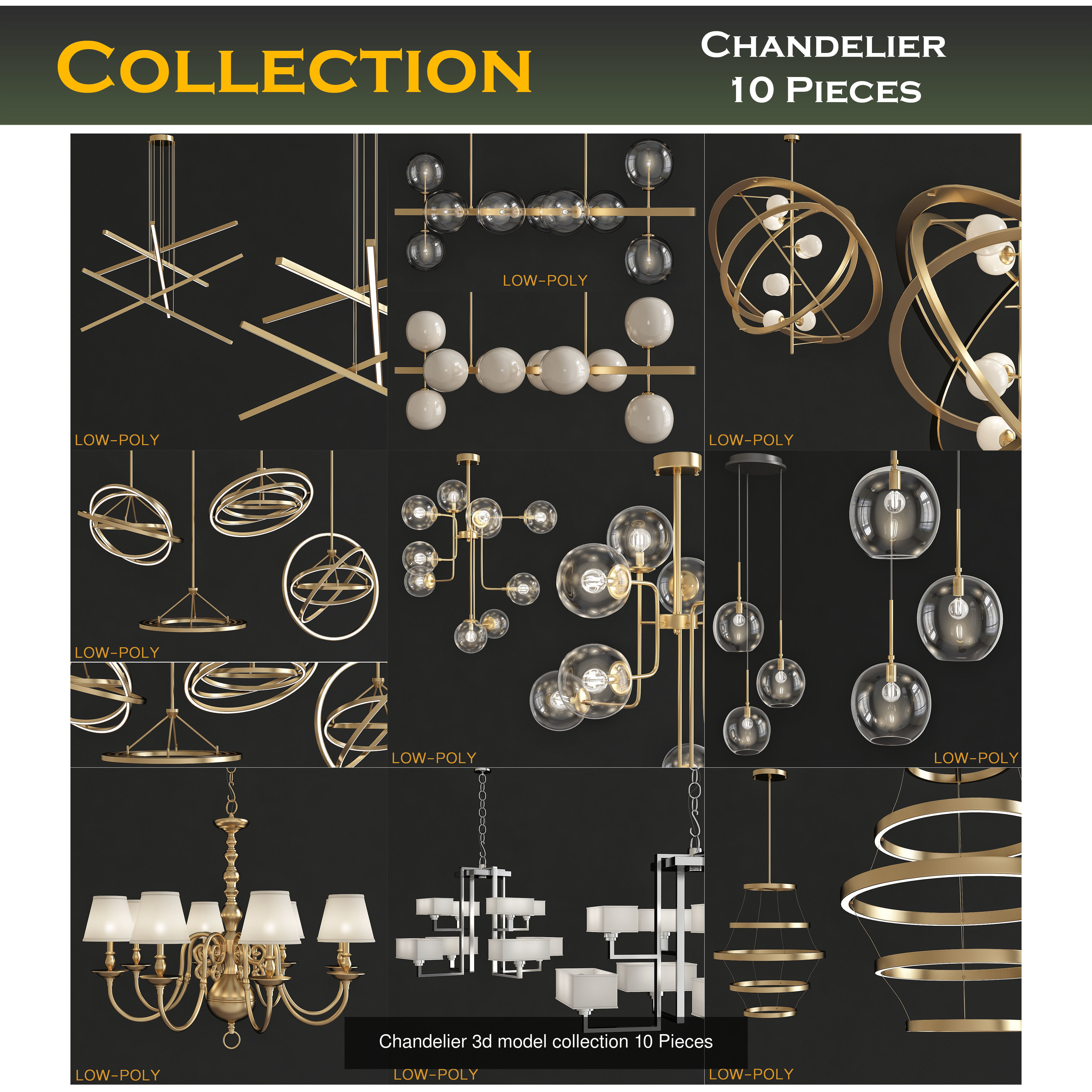 chandelier collection 100 3d models  _8