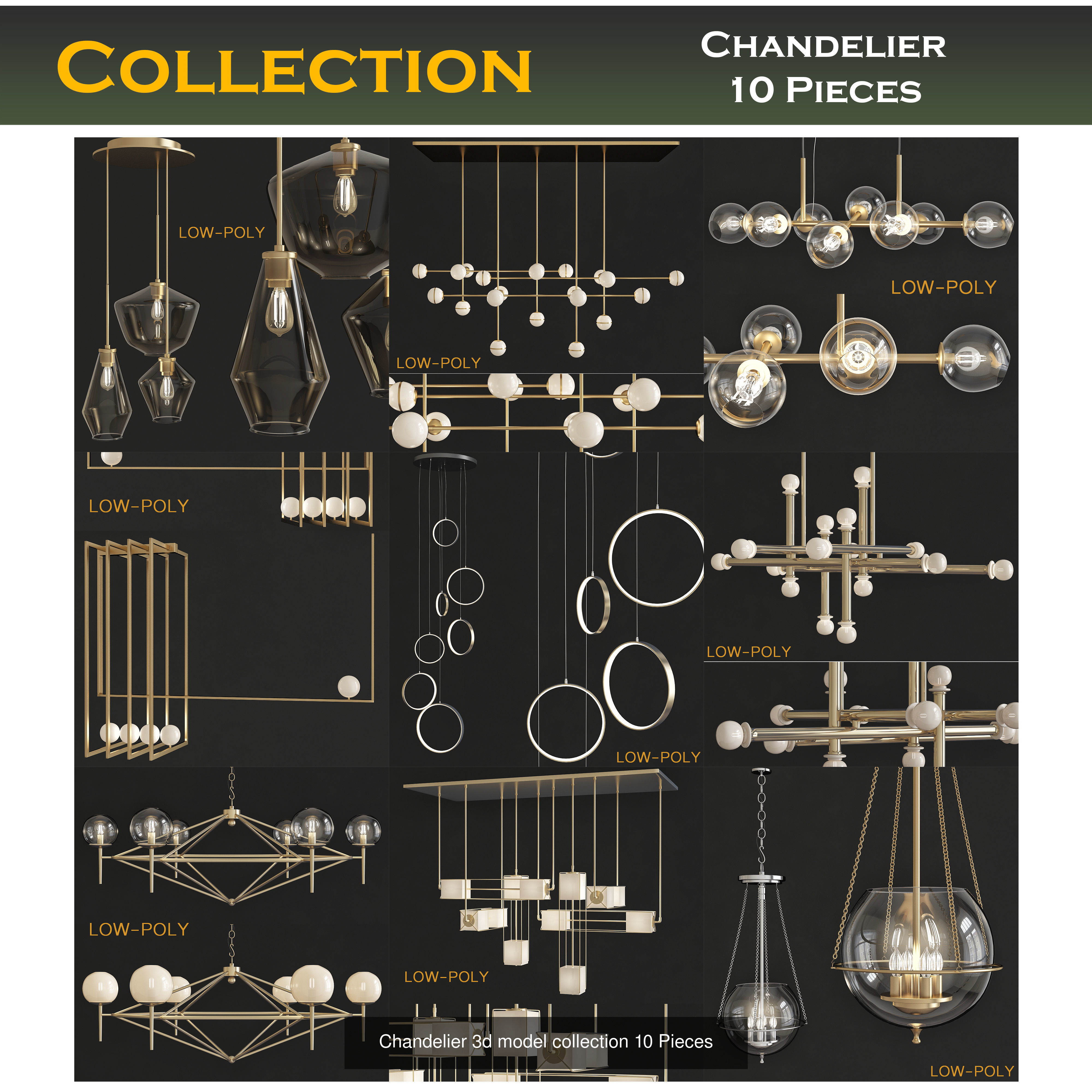 chandelier collection 100 3d models  _9