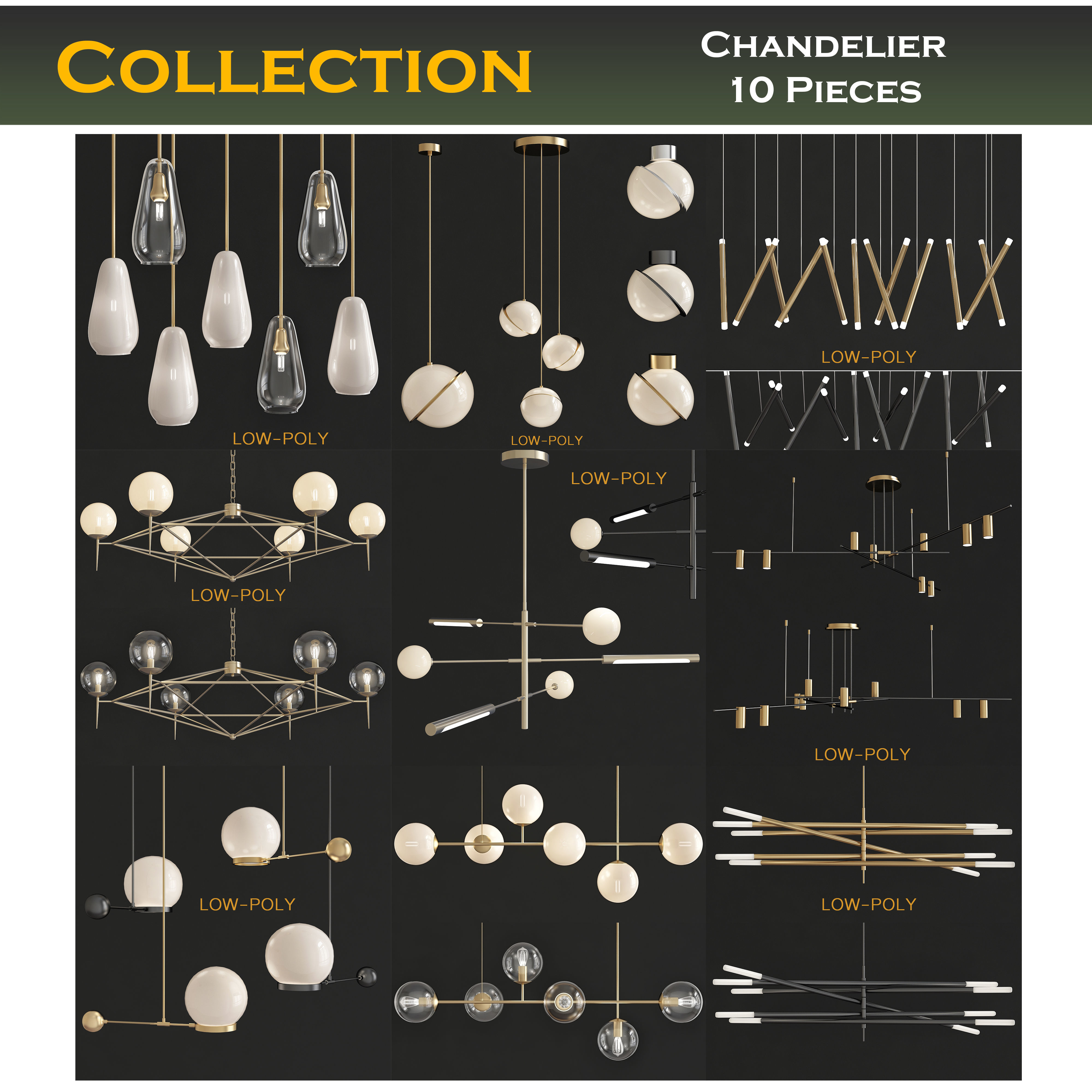 chandelier collection 100 3d models  _5