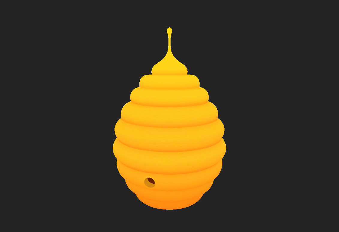 Bee Hive 3D model_11