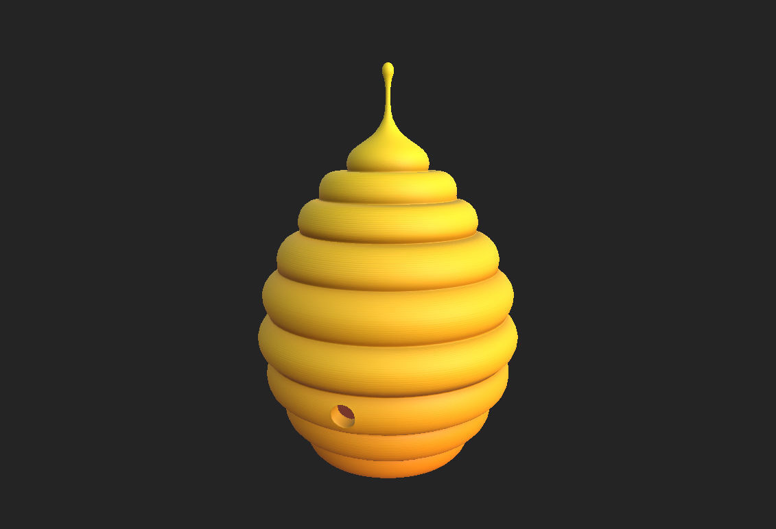 Bee Hive 3D model_10
