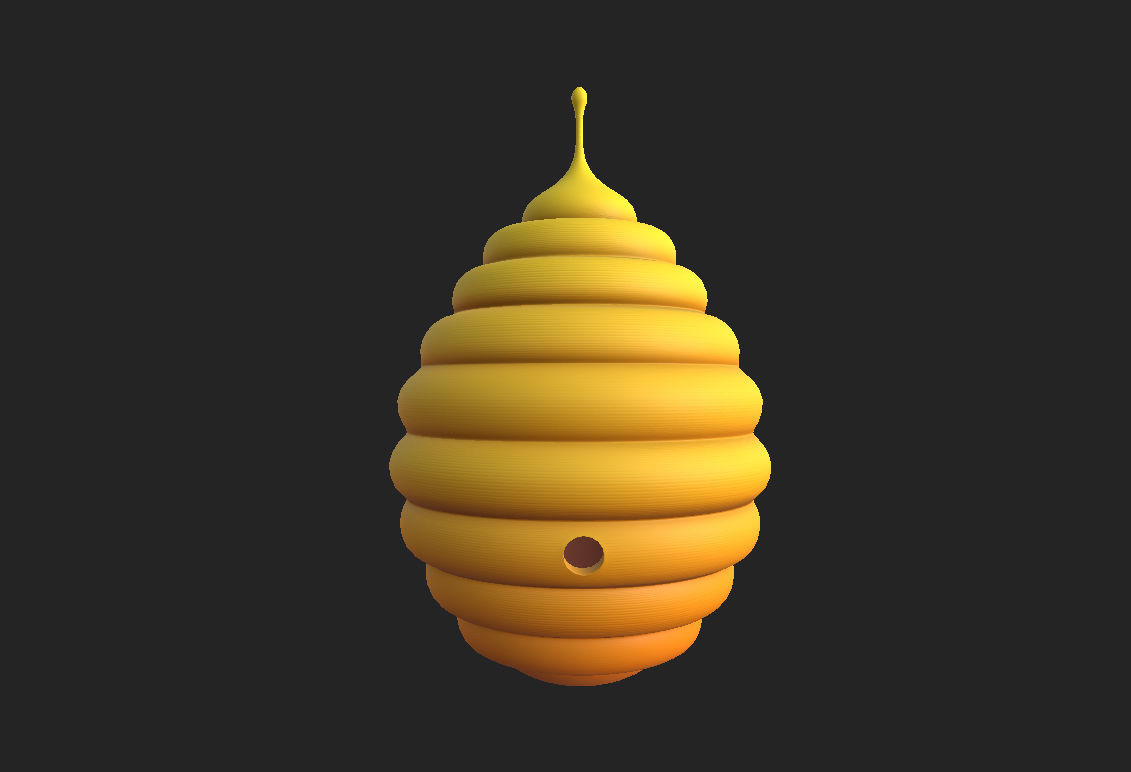 Bee Hive 3D model_13