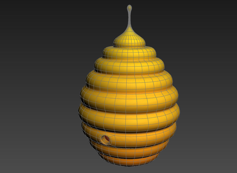 Bee Hive 3D model_23