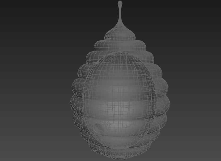 Bee Hive 3D model_24