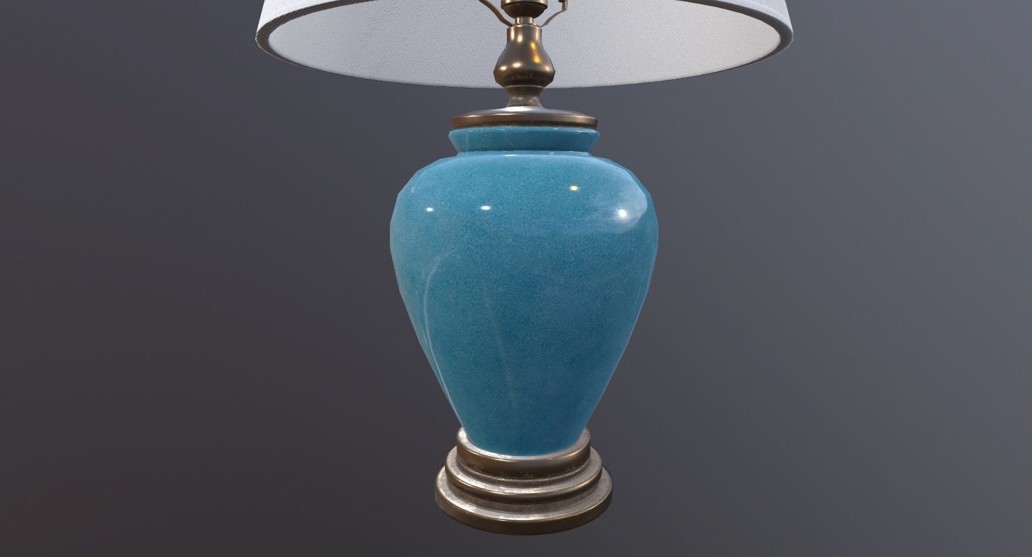 Table Lamp Game Ready Low-poly 3D model_4