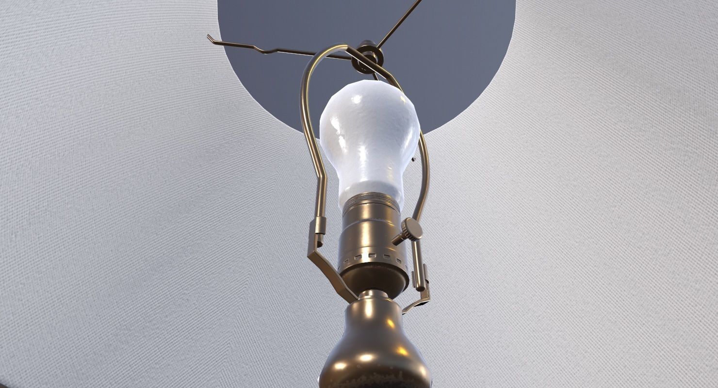 Table Lamp Game Ready Low-poly 3D model_8