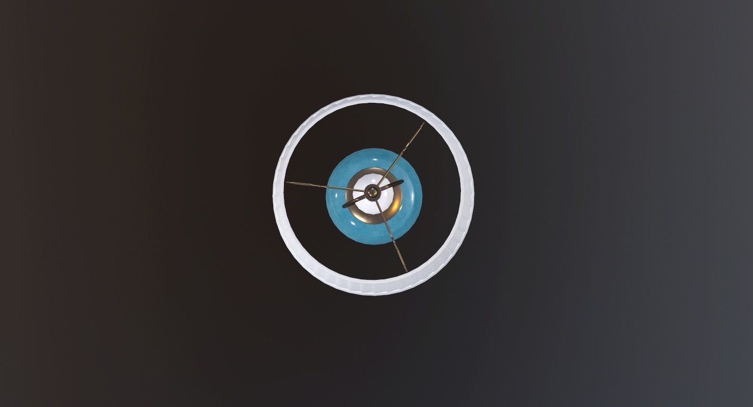 Table Lamp Game Ready Low-poly 3D model_3