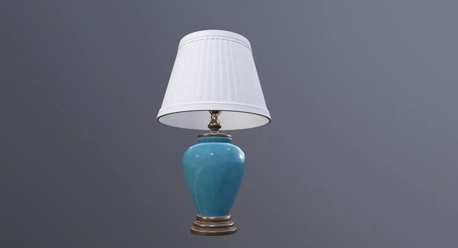 Table Lamp Game Ready Low-poly 3D model_0