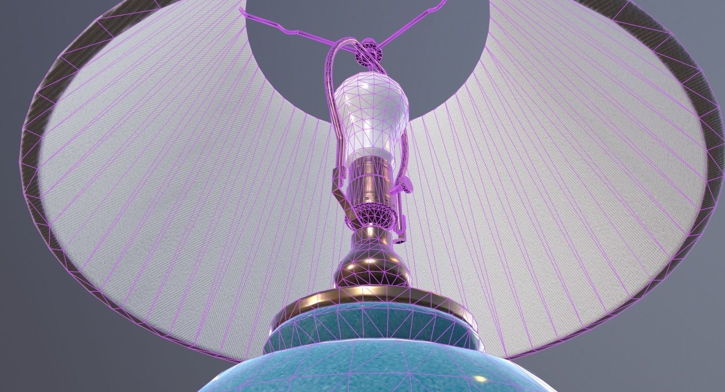 Table Lamp Game Ready Low-poly 3D model_15